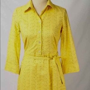 Lace eyelet spring dress